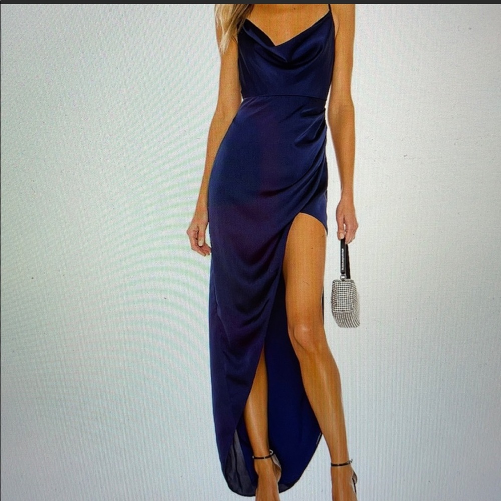 Revolve x NBD Shelby Gown Navy Size S